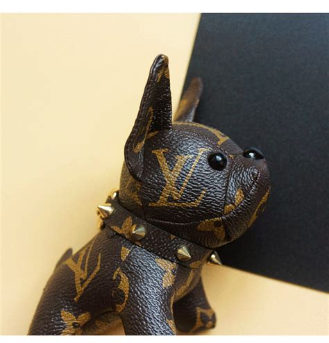 louis vuitton french bulldog keychain|Louis Vuitton dog keychain price.